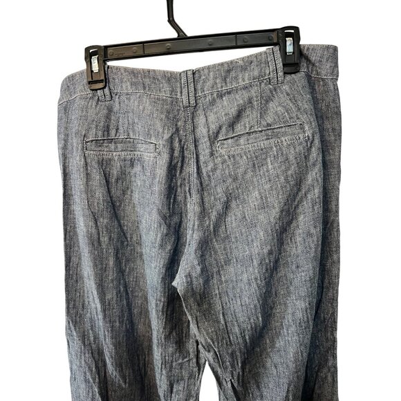 Pilcro & The Letterpress Womens Chambray Wide-Leg Pants Size 8 - Picture 4 of 12